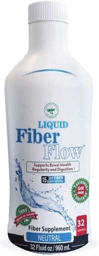 [BRSWGFQ3DN5BYDT7] Prehranske Oblikovanja Liquid Fiber Flow, Nežno dnevno Prebavni dodatek za zaprtje Relief & Gut Health, Sugar-free, Naravne Bowel Rednost za zdravo črevesno ravnovesje, brez arome, 32 fl oz