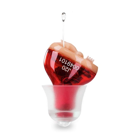 [BRSRA2YCO4GRGG3G] Ayuda auditiva para adultos mayores Noise-Cancelling - Amplificador auditivo Amplificador de sonido invisible Dispositivos de mejora de la audiencia digital Hearing Aid Cleaning Tools Included (Red)