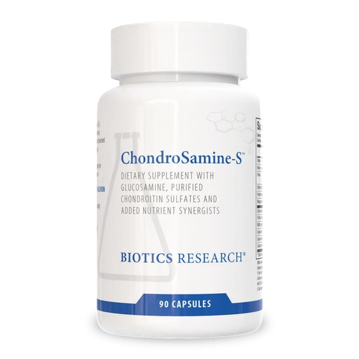 [BRSWGGQDAQMQ43IU] Biotics Research ChondroSamine S Comprehensive Joint and Connective Tissue Support, 600 Elemental Glucosamine, MSM, Vitamin C, Manganese, Niacin, Pantothenic Acid, Folate, B12, SOD, Catalase 90 Caps
