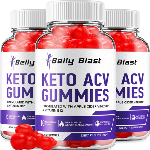 [BRSROAYFOF6WO336] (3 Pack) Belly Blast Keto ACV Gummies - Advanced Formula Belly Blast Keto Plus ACV Gummies Apple Cider Essig, Gewichtsmanagement, BellyBlast ACV Nahrungsergänzung Bewertungen Männer Frauen (180 Gummi)