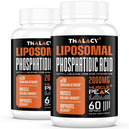 [BRSRMYYTCUDRYHQ7] 2000mg Liposomal Phosphatidic Acid (PA) | Muscle Builder, High Absorption Muscle Building Supplements for Men & Women | Muscle Gainer, mTOR Protein Synthesis & Lean Body Mass, Strength,120 Capsules