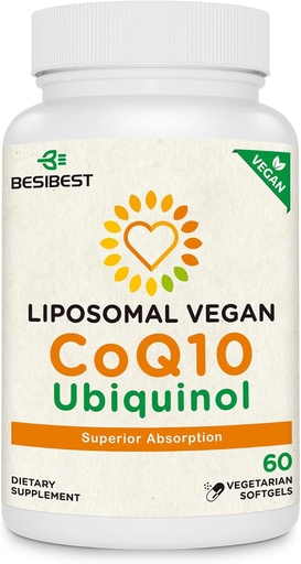[BRSRMBATOYBBYYA3] 1000mg Liposomal CoQ10 Ubiquinol, 60 Vegan Softgels, Yüksək Aboreksiya Ubiquinol CoQ10 Ekspert, Heart Function & Energy Production