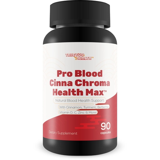 [BRSRMCAYCIIRS2AV] Pro Blood Cinna Chroma Health Max - Natural Blood Health Support with Cinnamon, Turmeric, Berberine, Vitamin D, Vitamin C, Zinc & More - Promote Balanced Blood Health & Improved Blood Flow
