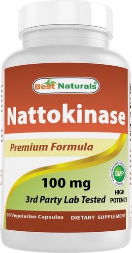 [BRSWIZYBOJYQA2TO] Best Naturals Nattokinase, 2000 FU, 100 Mg, 90 Vegetarian Capsules