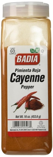 [BRSWIZ32DN6QICLY] Badia Pepper Cayenne, 16 Ounces