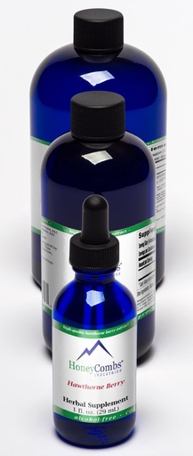 [BRSWIB3QBQEACE3E] HoneyCombs 8oz. Hawthorne Berry – Supports The Circulatory System, Heart and More – Liquid Extract