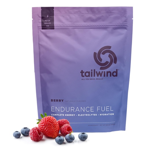 [BRSWK2T6AQIBSEDI] Tailwind Nutrition Endurance Fuel, Carbohydrate & Electrolyte Sports Drink Mix Powder, Gluten-Free, Vegan, Berry, 30 Servings