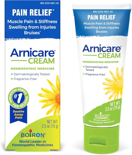 [BRSWIZQFOV6GGCA3] Boiron Arnicare Cream Φυσική Καταπραϋντική ανακούφιση για τον πόνο των αρθρώσεων, τον πόνο των μυών, το πρήξιμο, τη λύπη, και την ακαμψία - γρήγορη απορρόφηση και την άρδευση-ελεύθερο - 2,5 oz