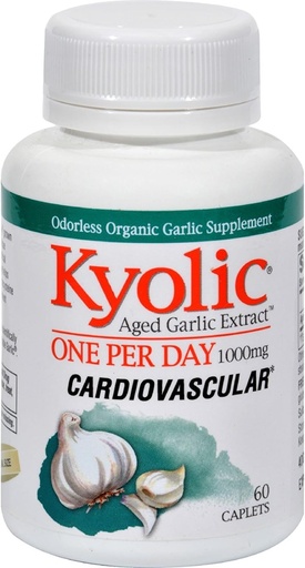 [BRSWKG37OMDAECLG] Kyolic Aged Garlic Extract One Per Day Cardiovascular - 1000 mg - 60 Caplets