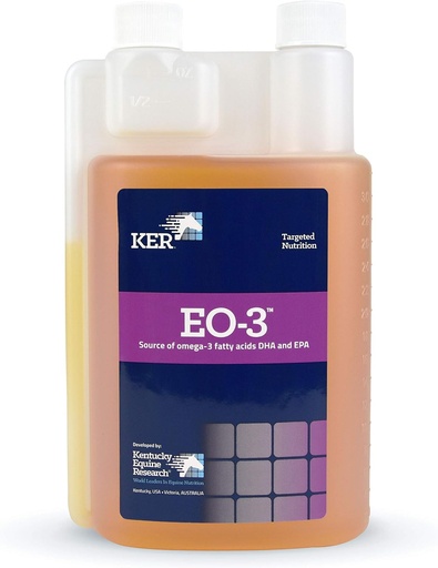 [BRSWGBA7AUIAOCTP] Kentucky Equine Research EO-3: DHA and EPA Omega-3 Fatty Acid Supplement, 32 oz (32 Servings)