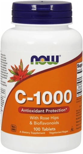 [BRSWIFQGCUDROGTG] NOW Foods Vitamin C-1000 Veg Capsules, 100 Veg Capsules Per Bottle