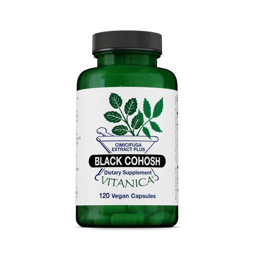 [BRSWIZQ6OUNQC3TI] Vitanica Black Cohosh, Cimicifuga Extract Plus, Vegan, 120 Capsules