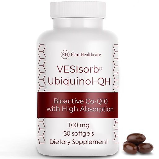 [BRSROALQPIBAEET4] VESIsorb Ubiquinol-QH 100 mg Softgels, 30 Count