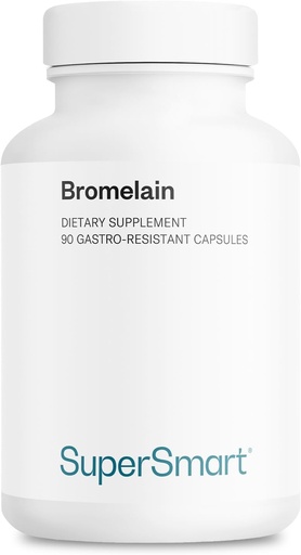 [BRSWIHQZBECRQ2TG] Supersmart - Bromelain 1500 mg 3000 GDU Per Day - Enzymes Extracted from Pineapple Roots - Digestive System Booster | Non-GMO & Gluten Free - 90 DR Capsules