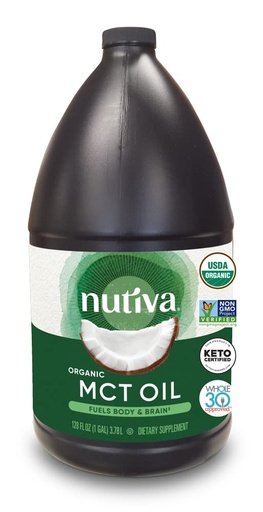 [BRSWGZYEA57G2G3X] Nutiva Organic MCT Oil, 128 Fl Oz