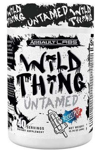 [BRSROAYCCMOWGHTX] Wild Thing Pre Workout Powder Blend of Di-Citrulline Malate,Beta Alanine,L-Glutamine,Caffeine Anhydrous,L-Tyrosine,Huperzine,Cocoa Extract for Energy, Muscle Health and Focus| Rocket Pop
