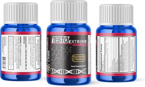 [BRSROFLQDF7AGETL] Testo Extreme Anabolic (4 Month Course) Testosterone Booster, Muscle Growth & Strength Stack