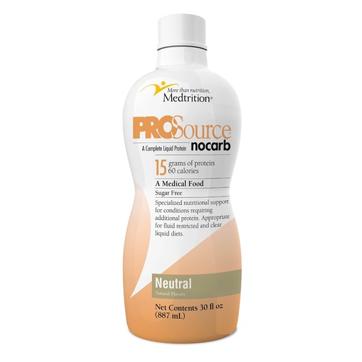 [BRSWGYL4BABQECAZ] Liquid Collagen Peptides Type I, III 15 Grams Protein per Oz. |Prosource NoCarb Neutral Bottle Medtrition