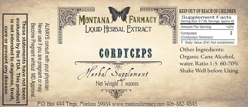 [BRSWIGABCMHAID3A] Cordyceps Natural Extract Tincture