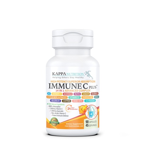 [BRSWYHATOYJQG3D4] Quercetin 1,000mg, Vitamin C 1,000mg, Zinc 50mg, Vitamin D3 5,000iu, Selenium, Copper, Acerola, Ginger, Rutin, Bitter Orange, Rose Hips, Echinacea, Immune C Plus, 14 in 1 Immune C Plus (90 Count)