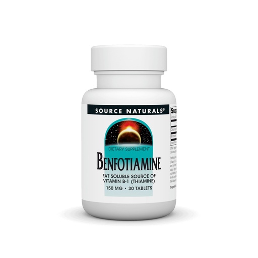 [BRSWIY35AQIRCGTG] Source Naturals: Benfotiamine, Fat Soluable Source of Vitamin B-1 (Thiamine) 150 mg 30 Tablet
