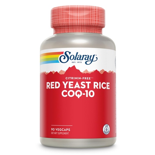 [BRSWIYQ5BYAQCCTU] SOLARAY Red Yeast Rice Plus CoQ-10 & No-Flush Niacin Vitamin B-3, Healthy Heart & Cardiovascular Support, Non-Irradiated & Citrinin Free, 60 Day Money Back Guarantee, 90 Servings, 90 VegCaps