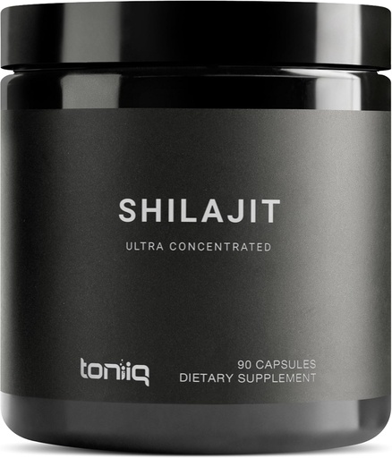 [BRSRAZIEC4PWGAI2] Toniiq Ultra Concentrated 40% Fulvic Acid Shilajit for Men - Pure 10:1 Extract-Third Party Tested 10x Potency Capsules- High in Potency and Trace Minerals - Made in GMP Certified Facility