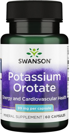 [BRSWIZQDO54G2ADC] Swanson Potassium Orotate 99 Milligrammes 60 Capsules