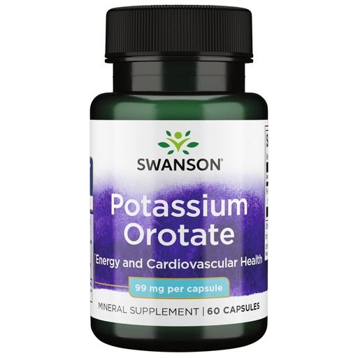 [BRSWIZQDO54G2ADC] Swanson Potassium Orotate 99 Milligrams 60 Capsules