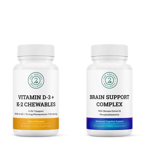 [BRSROHY6O4HG23L4] Vitality Boost Bundle: Vitamin D3+K2 & Brain Support Complex