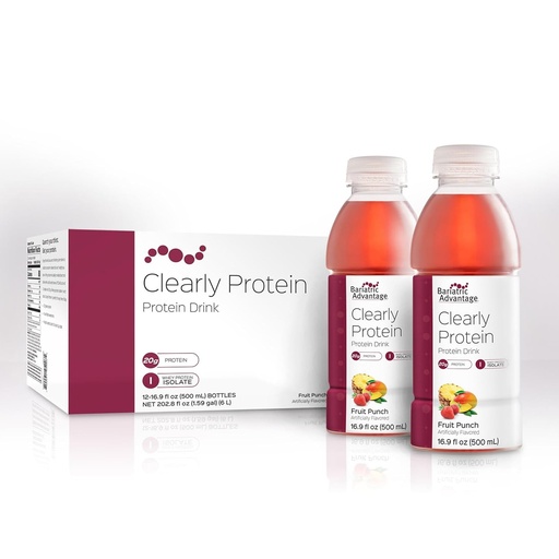 [BRSW2ZYCDMFAIF37] Bariatric Advantage Clearly Protein Fruit Punch 12 EA Bottles