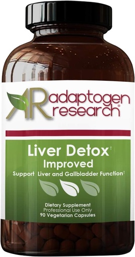[BRSWKEYHON6QYHL4] Liver Detox Improved | Liver & Gallbladder Support | Ox Bile + Milk Thistle + Beet Powder + Artichoke | 90 Vegetarian Capsules | By Adaptogen Research Pharmaceutical Grade
