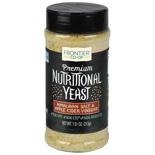 [BRSWYEAYAUIWMFD3] Frontier Co-op Himalayan Salt & Vinegar Nutritional Yeast Blend with Vitamin B12 7.51 oz - For Popcorn, Snacks, Pasta, and Soup