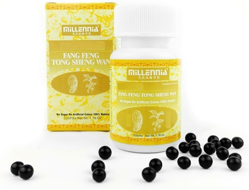 [BRSWKFYHDN5WECI3] MILLENNIA Herbal Supplement Pills- Fang Feng Tong Sheng Wan - 12 Bottle Pack (200 Pills/Bottle)