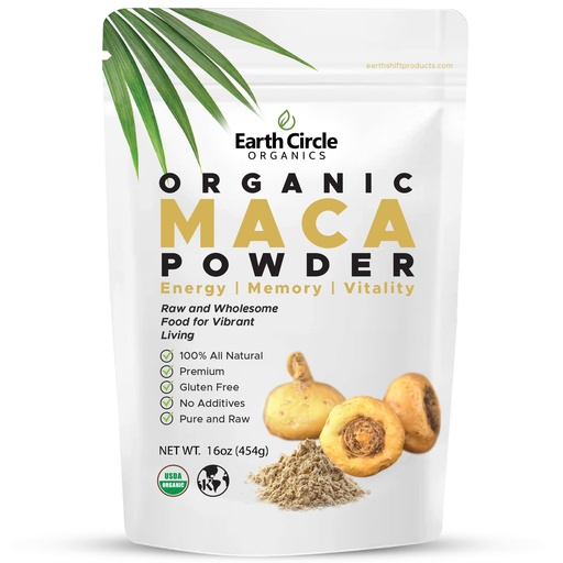 [BRSWIELZC4FQA2D6] Yellow Maca Root Powder, Natural Superfood, Helps with Energy, Weight, and Women's Fertility - Vegan - 1 Pound (Pack of 1)