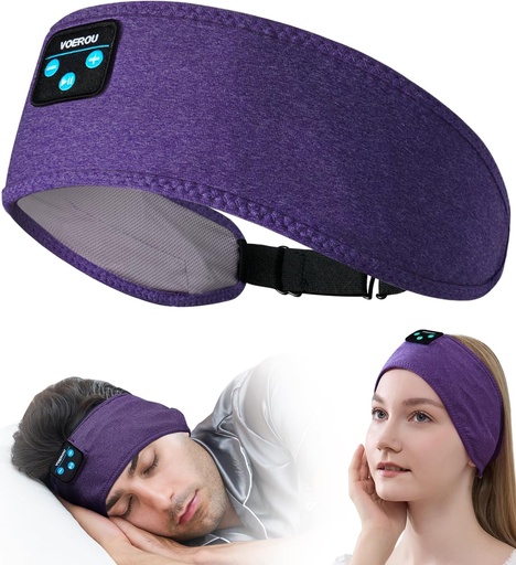 [BRSROELRO4BGAFYY] Voerou Sleep Headphones Bluetooth Headband - Adjustable Wireless Sports Sleeping Headphones with Upgraded Battery, Tech Gifts for Men Women Side Sleepers Office Nap, Travel, Yoga, Workout, Meditation