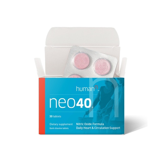 [BRSWIHADOUDQG2TI] HumanN Neo40 Daily Heart & Blood Circulation Supplements to Boost Nitric Oxide - Supports Blood Pressure - from Maker of SuperBeets -Includes 30 Dissolvable Tablets - Tasty Fruity Flavor