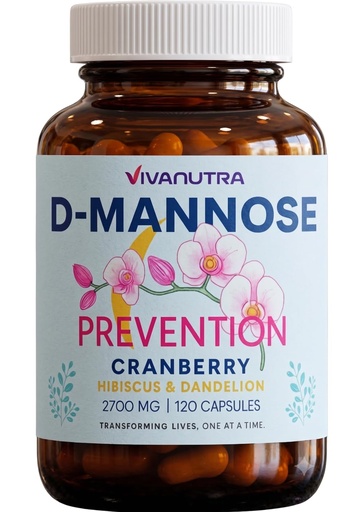 [BRSWYEI2O4NWCHYY] Urinary Tract Health Supplement For Women - Daily Bladder & PH Support | 2,000 mg D-Mannose with 300 mg Cranberry Juice Powder, 200 mg Hibiscus Flower Extract & 200 mg Dandelion Root Extract