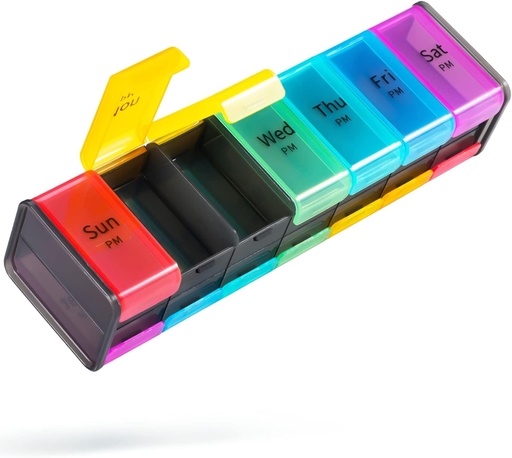 [BRSRMEA7AQIQEEQ2] Ypač didelis pil Organizatorius 2 Times per dieną, Big Weekly Pil Box Organizatorius, Didžiulis 7 Diena, AM PM pil Case, Giant Daily Pil Container su 14 Composition for All Meds (Double- Sided)