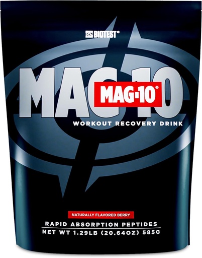 [BRSROCALOYMQGFD4] Biotest MAG-10 Post-Workout - 2X Muscle Gains, 15 Servings - 20g Di/Tri-Peptides, 7g HBCD, 3.5g Isomaltulose - Berry
