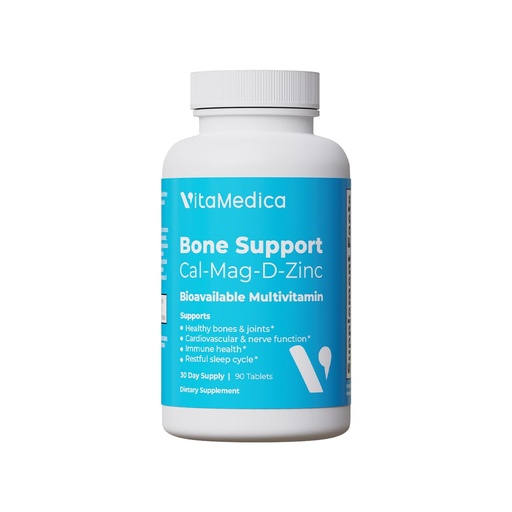 [BRSWYEAZBFYA2C35] VitaMedica | Bone Support | Supplement for Bones and Joints | Calcium | Magnesium | Vitamin D & Vitamin K | Boron | Chelated Minerals | Bone Support | Natural Sleep | Made in USA | 90 Ct | 30 Servings