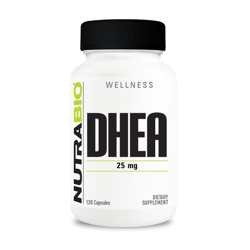 [BRSROGAECNYQ4HT7] NutraBio DHEA Supplement for Men and Women, 25 mg, 120 Capsules