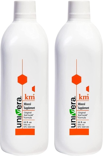 [BRSWYBD2AANBSDLJ] Univera KM Mineral Supplement | Original Karl Jurak Formula | Rich in Potassium & Vitamins | Stabilizes pH Balance | Supports Digestion + Nutrient Absorption | Natural Phytonutrients | 60 Day Supply