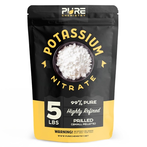 [BRSROFIQOEPBUYIU] Potassium Nitrate Pellets, 99% Pure, Tree Stump Remover, Fertilizer for Plants, Grass, Indoor and Outdoor, Lawn Care, Industrial-Grade, Prilled, 5 lbs
