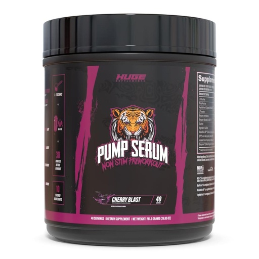 [BRSW2CQ3OANR6EQ4] Pump Serum Non-Stim Pre-Workout For Pumps, Performance, Vascularity & Fullness - Most Stacked Stim-Free Pre Workout with No Caffeine, L-Citrulline, HydroPrime, L-Tyrosine (Cherry Blast)