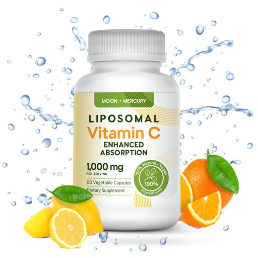[BRSROGQ2OUHA4EQU] Liposomal - Vitamin c 1000mg - 60 Vitamin c Capsules - Higher Absorption,bioavailability liposomal Vitamin c by Moon and Mercury