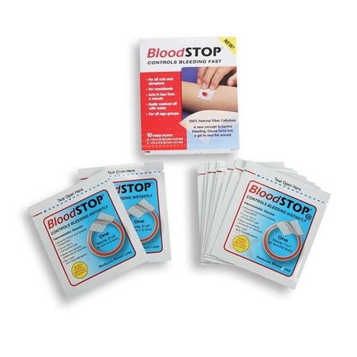 [BRSWIZYKOEMWGGYV] Cramer BloodStop to Stop Bleeding from Minor Lacerations, First Aid Supplies for Athletic Training Room, Cellulose Content Stops Bleeding for Faster Healing of Open Wounds, 10 Piece Combo Pack