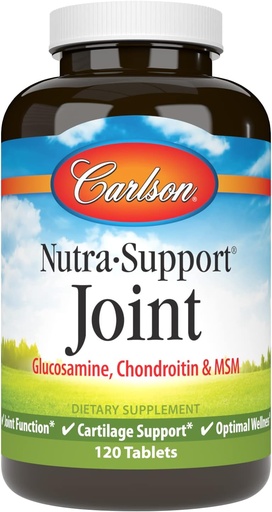 [BRSWIZD4CV6RYGD2] Carlson - Điểm- Nutra-Support, Glucosamine Chondroitin & MSM, tham gia Hàm Tham gia, Hỗ trợ Phân bổ & giếng, 120 bảng