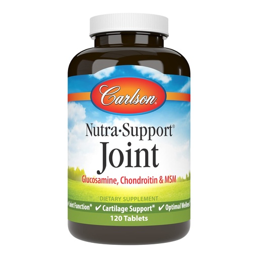 [BRSWIZD4CV6RYGD2] Carlson - Nutra-Support, Glucosamine Chondroitin & MSM, Joint Function, Cartilage Support & Optimal Wellness, 120 tablets
