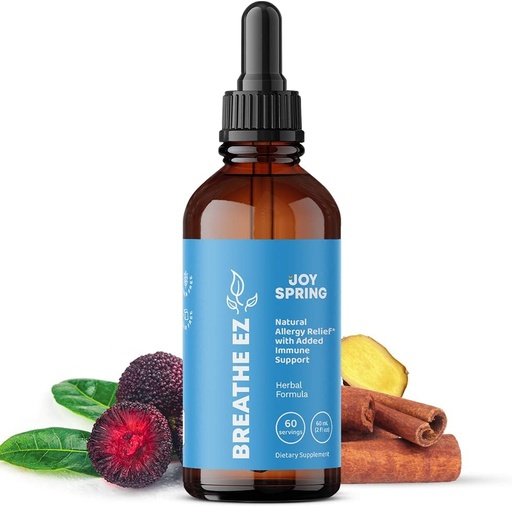 [BRSW2CQCAUIWYCL6] JoySpring Natural Allergy Relief lastele - Sinus & Sore Throat Relief Elderberry - Immuunsüsteemi toetus valem - töötab kiiremini kui närimiskummid